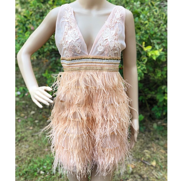 ๐ฐCLEARANCE SALE/DEFECT . Shop Hopeโs Rose Gold & Nude Sequin Party Dress - Picture 5 of 11